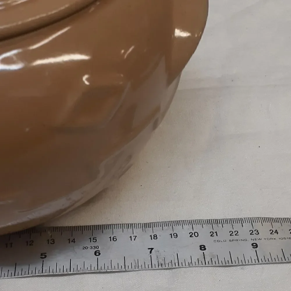 Monmouth Native American design cookie‎ jar/Bean pot by Western stoneware